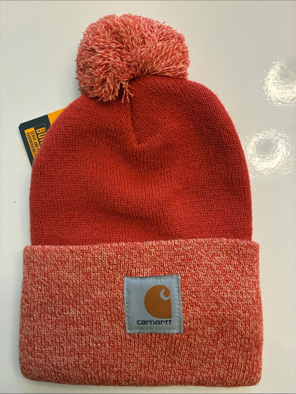 Carhartt Women's Knit Pom-Pom Cuffed Beanie